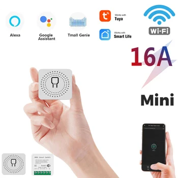 10A 16 Tuya Mini Smart Wifi DIY Prepínač Podporuje 2 Spôsobom Pracuje S Alexa Domovská stránka Google Inteligentný Život Aplikácie Smart Home Automation Modul