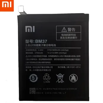 Pôvodný Xiao Mi 5S Plus Batérie BM37 3800mAh pre Xiao Mi 5S Plus MI5S Plus Vysoko Kvalitné BM37 Replacment Batérie Telefónu+Nástroje