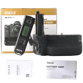 Meike MK-A7R IV Pro Diaľkové Battery Grip S Vertikálnym Funkcia Uzávierky Pre Sony A7RIV, A7IV, A9II Camera + Batéria Caddy