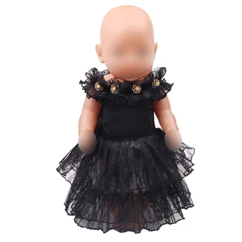 43 cm bábiky baby Šaty novorodenca Princezná čipky večerné šaty hračky pre deti sukne fit Americký 18-palcové Dievčatá bábiky f426