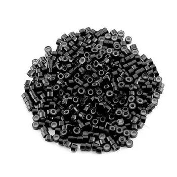 500pcs/jar 5.0*3.0*3.0 mm korálky krúžky vlasov Krimpovacie Korálky Micro Silikónové nano krúžky pre nano krúžky linajkované vlasy, predlžovanie Vlasov nástroje
