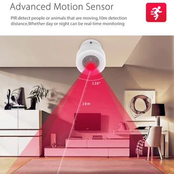 Lonsonho Tuya WiFi Pohybový Snímač Teploty Vlhkosti Snímač 3 V 1Pir Detektor Pohybu Smart Home Security Automatizácie