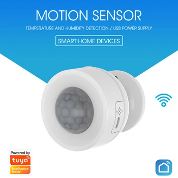 Lonsonho Tuya WiFi Pohybový Snímač Teploty Vlhkosti Snímač 3 V 1Pir Detektor Pohybu Smart Home Security Automatizácie