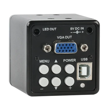 2 v 1 CCD, CMOS VGA USB Digitálne Video Mikroskopom Kamery Nastaviť +56 LED Prsteň Svetla+Stojan, Držiak+100X C-mount objektív pre PCB Lab Opravy