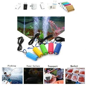 Mini USB Akvarijné Ryby Nádrž na Kyslík Vzduchové Čerpadlo Vypnúť Šetrenie Energie Dodávok Vodné Terárium akvárium Nástroj Ryby Dodávky