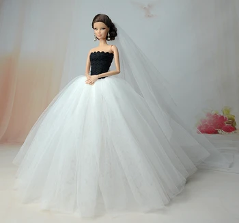 Bábika Oblečenie Pre Barbie Princeznej Svadobné Šaty Ušľachtilý Party Šaty Pre Bábiku Barbie Fashion Design Oblečenie Najlepší Darček Pre Dievča,' Bábika