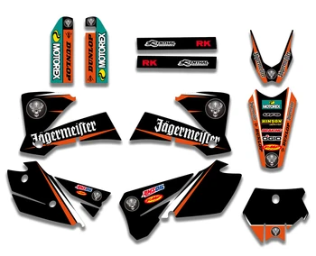 NOVÝ Tím Grafika Nálepky-Nálepky Na KTM SX 125 200 250 300 450 525 2003-2004 Motocykel Grafické Odtlačkový Nálepky