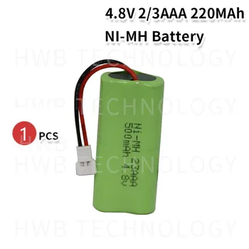 4.8 V 2/3AAA 220mAh NI-MH Batérie Nabíjateľné batérie batérie Zadarmo lode