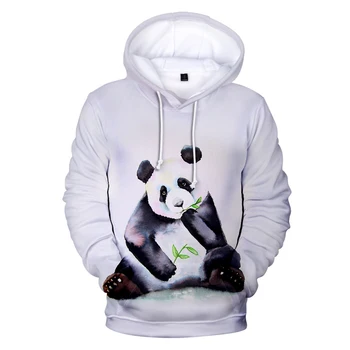 Osobnosti Tlač Panda Hoodies Bežné Mikina Muži Ženy Móda Kapucňou Roztomilá Panda Hoodies Harajuku Populárne Nadrozmerné Oblečenie