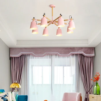 Čierna/biela/žltá/ružová/šedá luster svetlo Veľký Moderný Luster Osvetlenie pre Obývacia Izba, Spálňa