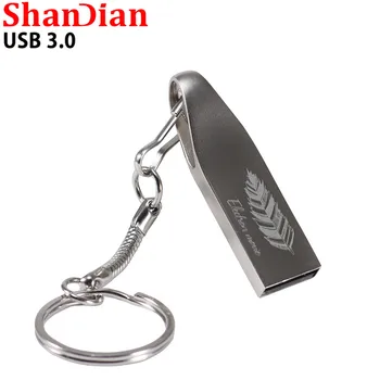 SHANDIAN USB 3.0 Nové Kovové USB Flash Disk pero jednotky kl ' úč 4GB~64 GB usb mini darček Flash(Nad 10pcs Zadarmo logo)
