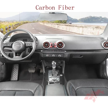 Carbon Fiber Interiéru Čalúnenie 7 Ks Nastaviť Dvere Vnútorné Trim pre Audi A3 8V RS3 2013-2019 Kované Uhlíkovej