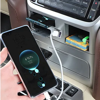 Pre Toyota Land Cruiser 200 2016 2017 2018 2019 2020 USB Bezdrôtové Nabíjanie Multifunkčné Centrálne Riadenie Skladovanie Kazeta