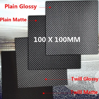 1pc 100mm X 100mm 3 k karbónová Platňa Panel Listy 0,2 mm 0,5 mm 1 mm 1,5 mm 2 mm 3 mm 4 mm hrúbka Kompozitné Tvrdosť Materiálu