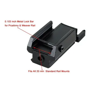 1Set Taktické Red Dot Mini Červeným Laserovým Zameriavačom Priestor pre Zbraň, Pištoľ, Puška s Predĺžiť Potkan Chvost Lov Optika