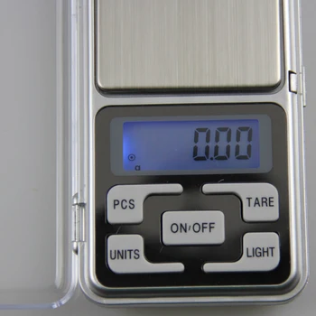 Elektronické LCD Displej Stupnice Mini Pocket Digitálnej Stupnice pre Šperky Kuchynská váha 200g/0.01 g