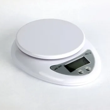 MOONBIFFY Digitálne váhy 5000g/1g 5 kg Diétu Poštových Rozsahu rovnováhu Meranie váhy LED elektronické