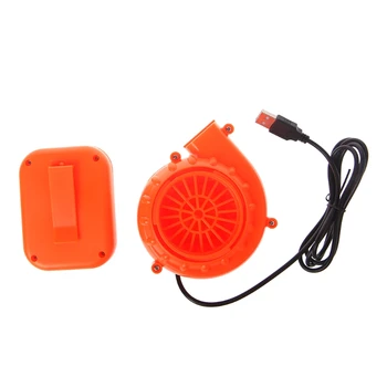 Elektrická Mini Ventilátor Vzduchu Ventilátor Pre Nafukovacie Hračka Kostým Bábika Batérie Powered USB