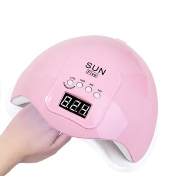 Sun5 Nail Art Lampa Pre Manikúru 48W Štyri-výstroj Načasovanie USB Kalenie Lak Stroj Rýchle Sušenie Nástroj UV LED Gél poľský Biela