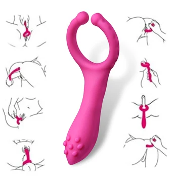 Dildo Vibrátor Kohút Krúžky Vibračné Sexuálne Hračky pre Mužov Stimulácia Klitorisu Odkladu Masáž Prostaty Ženské Páry Erotické Hračky