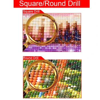 Diamond Maľovanie Scenériu Plnú Diamond Square/Round-Diamond Výšivky 5D Cross Stitch Súpravy Priestor Drahokamu Obrázky YY