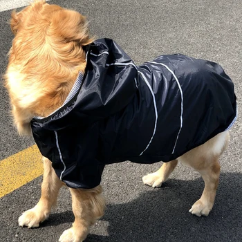 Reflexná Psie Oblečenie, Pršiplášť Nepremokavé Dážď Jumpsuit Pre Veľké Stredné Malé Psy Zlatý Retriever Vonkajšie Pet Oblečenie Kabát
