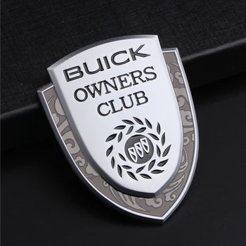 Auto Tvorivé Nálepky Kovové Odtlačkový Odznak pre Buick Onwers Klub Lakros Predstaviť Storočia Lucerne Regal Encore Hrv Allure Enkláve