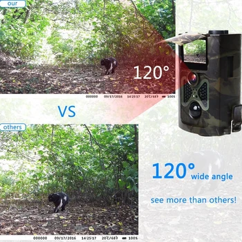Poľovnícky Chodník Fotoaparát, 16 MP 1080P Voľne žijúcich živočíchov Fotoaparáty, Foto-pasce Lesa Wildcamera HC550A Foto Video Pasce Sledovania Dohľad