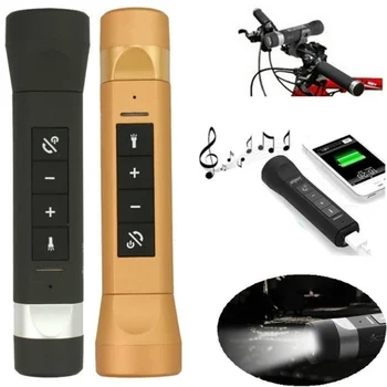 Vonkajšie Bluetooth Reproduktor Bicyklov, Bezdrôtová Nabíjačka 2000mAh Power Bank Reproduktor Prehrávač Hudby LED Baterka na Bicykli FM Rádio