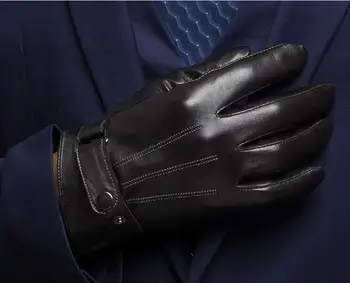 2020 nový dizajn, originálne kožené rukavice pánske kvalitné semiš rukavice zimné tepelné muž rukavice G3201