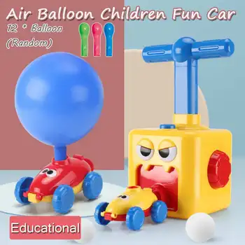 Nový energetický Balón Hračka Auto Inerciálnych Moc Balón launcher Vzdelávanie Veda Experiment Puzzle Zábava Hračky pre Deti Vianočný Darček