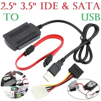 HIPERDEAL 2.5/3.5 SATA/IDE pre USB 2.0 Adaptér Converter Kábel pre Pevný Disk CD DVD ROM 18May17 Kvapka Loď F