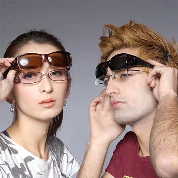 2020 DOPRAVA ZADARMO Dospelých mimoriadne Vydanie muž ženy UV400 polarizované farebné nadrozmerné kryt Nosenie Cez slnečné okuliare slnečné okuliare
