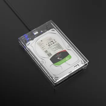 Orico 3,5-palcový USB3.0 transparentné mobile pevného disku okno počítač externé SSD (solid state mechanického pevného disku, prečítajte si mobilný box