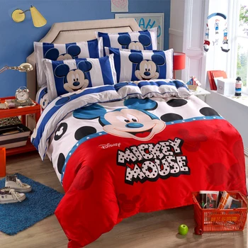 Disney Mickey Mouse, Minnie Mouse, Macko Perinu Sada 3 alebo 4 Ks Twin Jednu Veľkosť Obliečky Nastaviť pre Deti Spálňa Decor