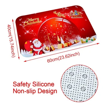 Santa Claus A Vianočné Flanelové Koberec Veselé Vianočné Dekorácie Pre Domov Vianoce 2020 Darček Vianočný Dekor Firmware Nový Rok 2021