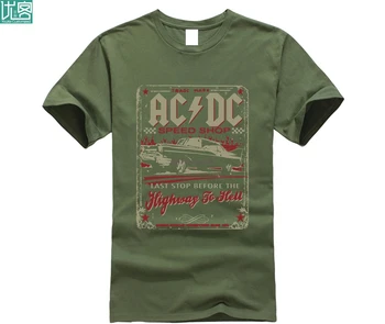 Muži tričko Nové Módne Značky Tshirts Highway to Hell - Rýchlosť Obchod AC_DC Krátky Rukáv Vytlačený T Shirt mužov