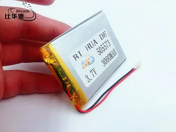 Li-Po 505573 3,7 V 3000MAH Pôvodné Priame MP3, MP4, MP5 GPS, PDA, navigácie , bezpečnostný nástroj-špecifické polymérová batéria