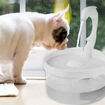 2L Pet Mačka Automatického vypnutia Vody Fontány LED Elektrické Stlmiť Vody Feeder Pes, Pet Napájačiek Misy Pet Pitnej Dávkovač Pre Mačky