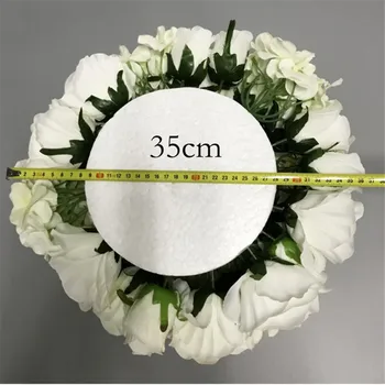 Hodváb umelé centerpieces kvet loptu DIY všetky druhy kvetov hlavy svadobná výzdoba steny stylistom tabuľka accessorie 4 veľkosti