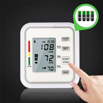 Tlak Monitor Hornej končatiny, Pulz Rozchod Meter Domov BP Sfigmo stetoskop Automatický Digitálny monitor Krvného tlaku