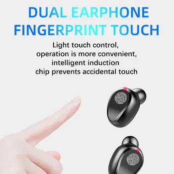 F9 Bezdrôtové Slúchadlá Bluetooth 5.0 Slúchadlá TWS HIFI Mini In-ear Športové Bežecké Headset Podporu iOS/Android Telefóny HD Hovor