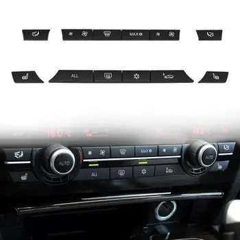 12pcs Čierny ABS Tlačidlo Tlačidlo Caps/C Ohrievača Prepnutie Súpravy Správneho konektora pre BMW F07 GT/F10/F11 F01/F02