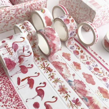 10 set/veľa DIY Japonský Papier, Dekoratívne Samolepiace Pásky Málo čerstvého dievča srdce Washi Pásky/Maskovacie Pásky, Samolepky