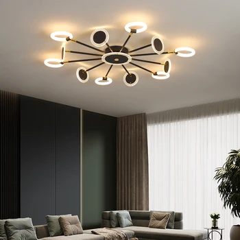 LED Luster obývacia izba stropné svietidlo osvetlenie reštaurácia, spálne, kuchyne jednoduché atmosférických tvorivé Nordic molekuly lampa