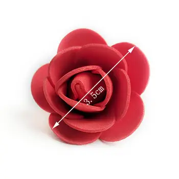 500Pcs 3,5 cm Umelý Kvet Pena Ruže pre DIY Bábika Veniec Headdress Dekor