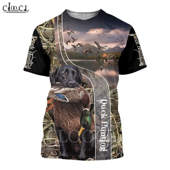 CLOOCL 2021 Lete Mužov Tričko 3D Tlač Kačacie Poľovnícke T-Shirts Harajuku Bežné Krátke Sleeve Tee Tričká Unisex Wild T-shirt Topy