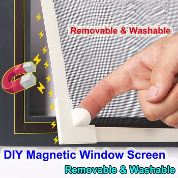 Neviditeľné Lietať Komár Obrazovke Čistý Oka, Zákazku DIY Magnetické Okno Obrazovka fit windows Vymeniteľný a Umývateľný