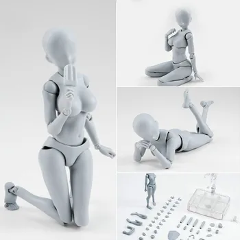 48pcs Maľby, Anime Postavy SHF Náčrtov Kresliť Muž Žena Pohyblivé Telo Chan Kun Spoločný Model Čerpať Kati Akcie Obrázok Hračka