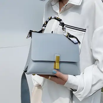 Elegantné Ženy Páse s nástrojmi Tote bag 2020 Módy Nové Vysoko kvalitnej PU Kože Žien Dizajnér Kabelka Zámok Ramenný Messenger Taška